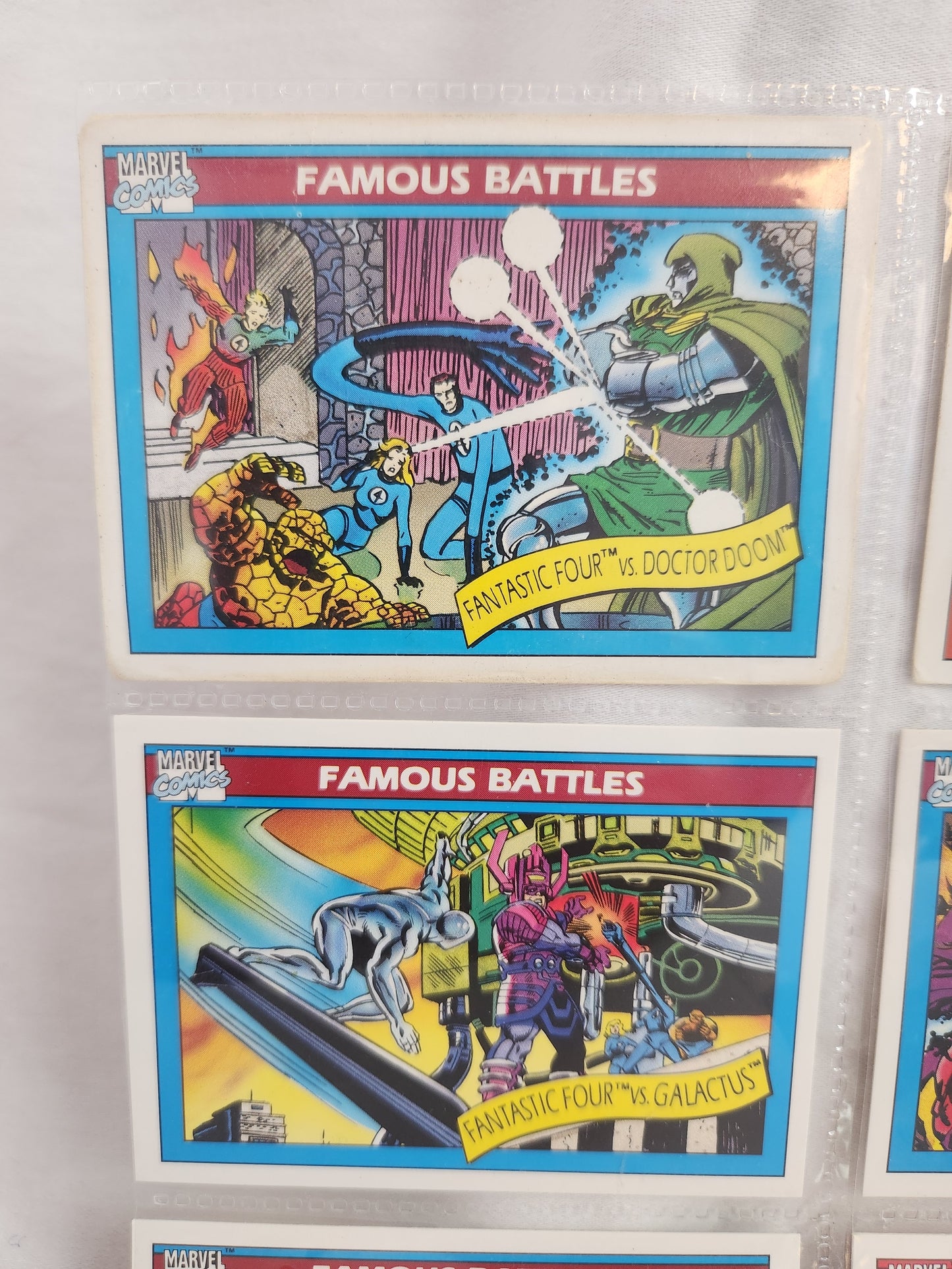 1990 Marvel Comics: Famous Battles Trading Cards (lot of 24)