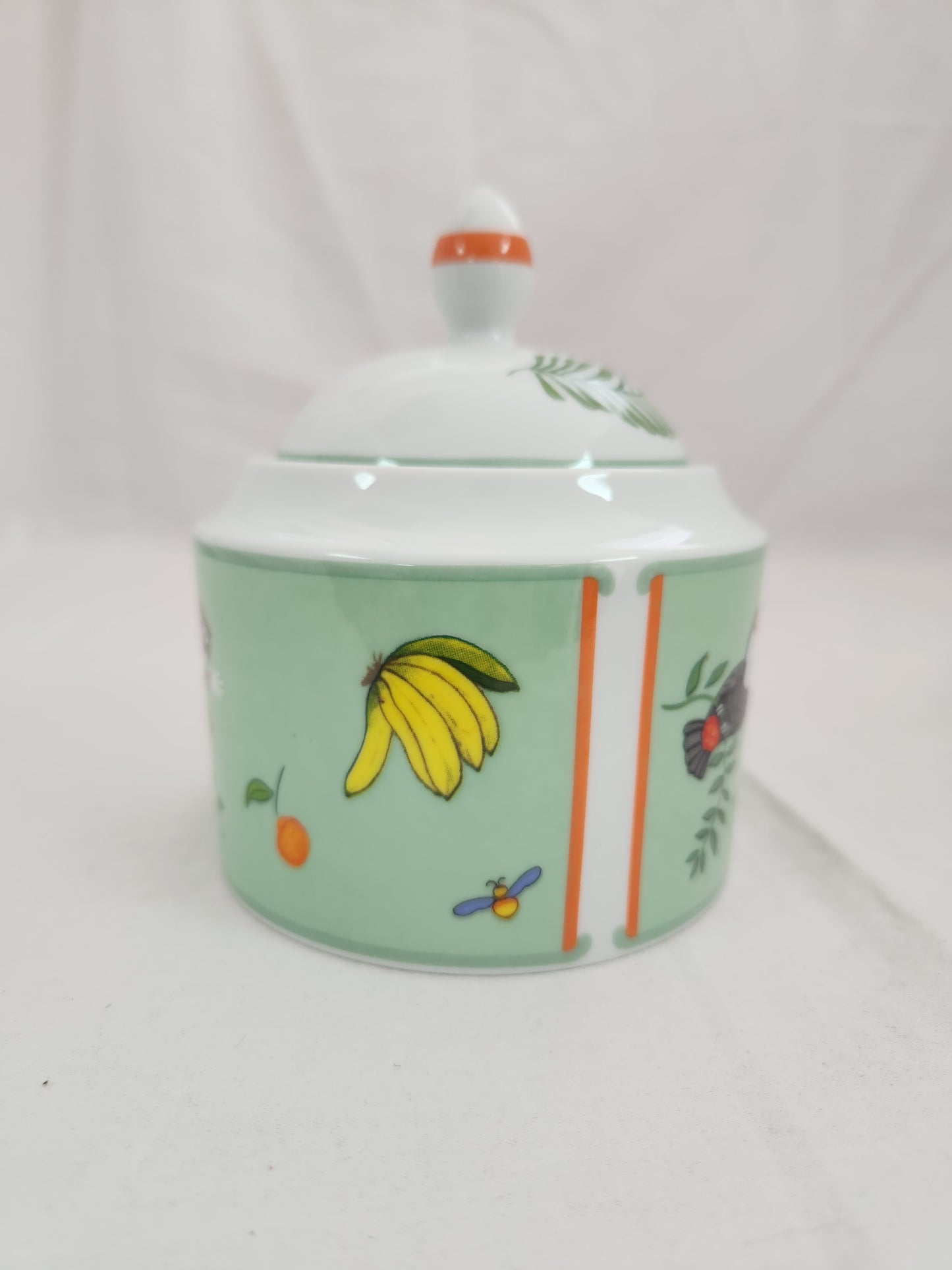 Monkey Business by Lynn Chase Sugar Bowl w/ Lid