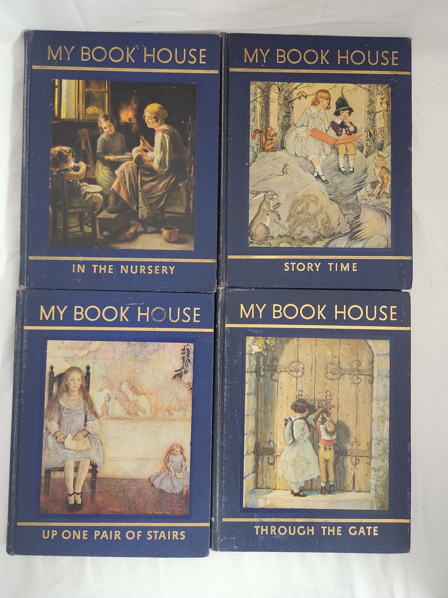 1937 My Book House Children's Rhymes and stories 12 Volume Set plus Parents Guide