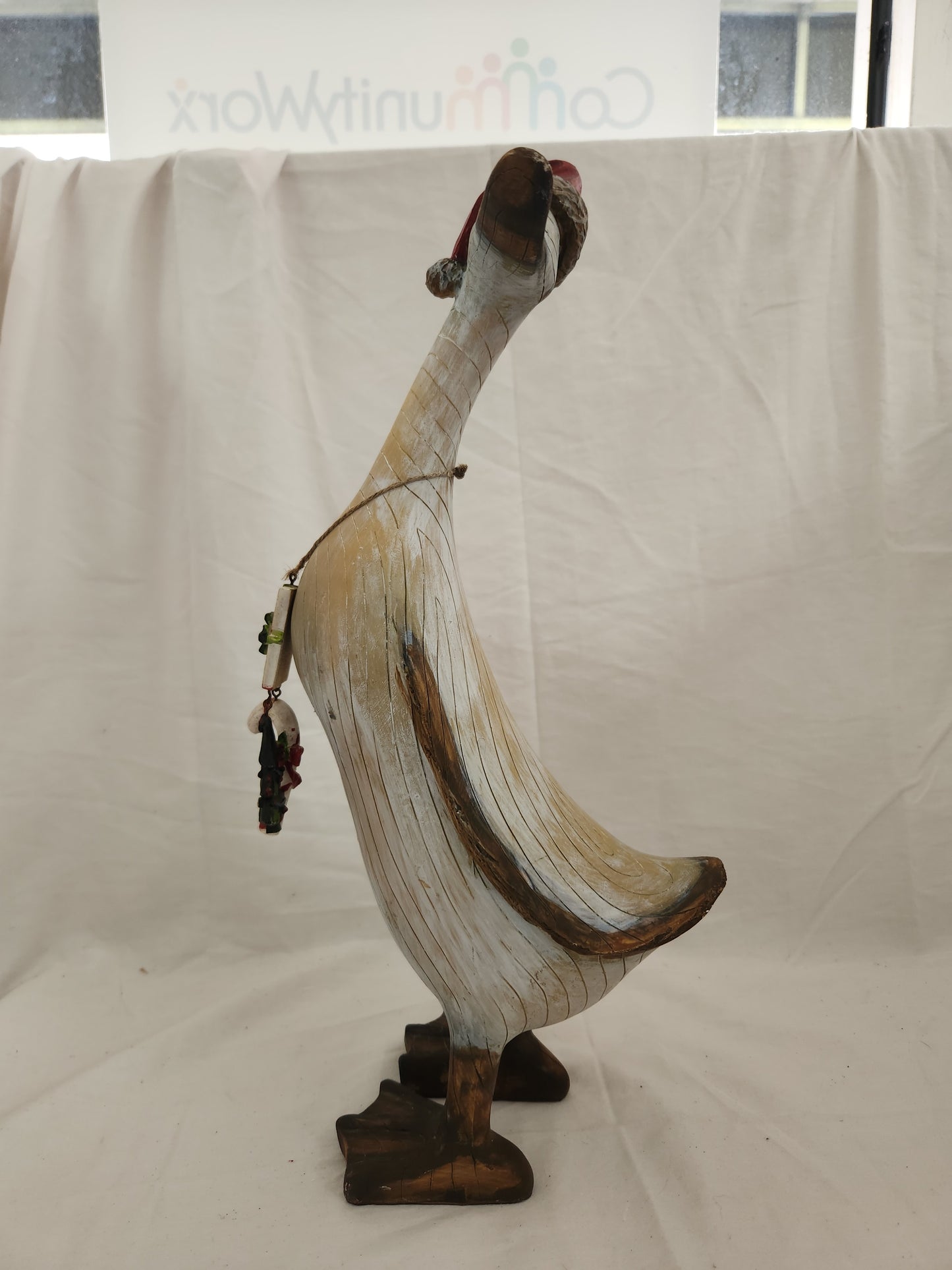 Tii Collections 16" Holliday Wood Duck Figurine