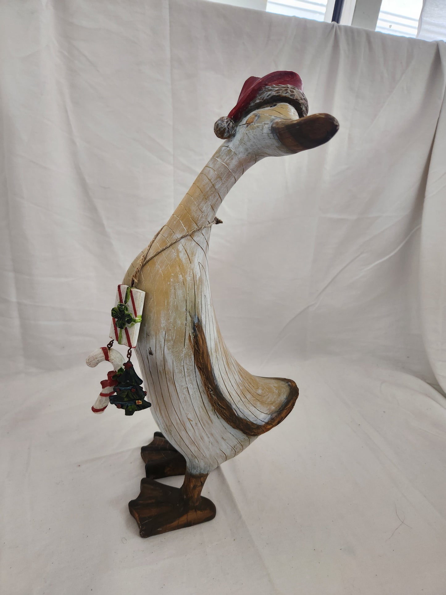 Tii Collections 16" Holliday Wood Duck Figurine