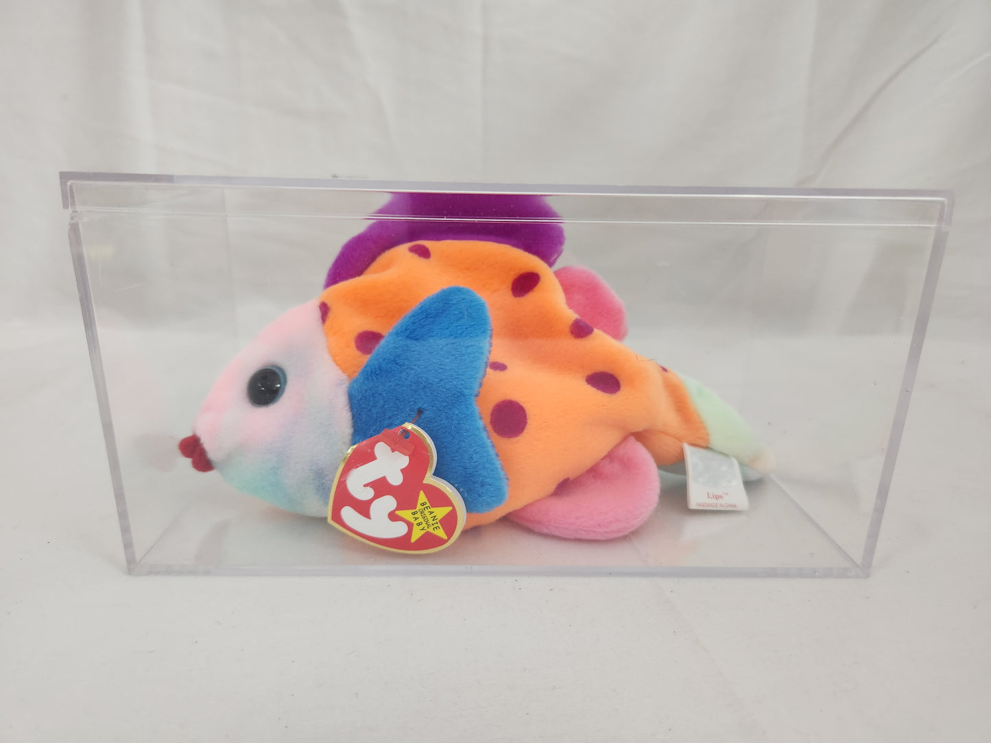 1999 - Beanie Baby "Lips" in plastic case