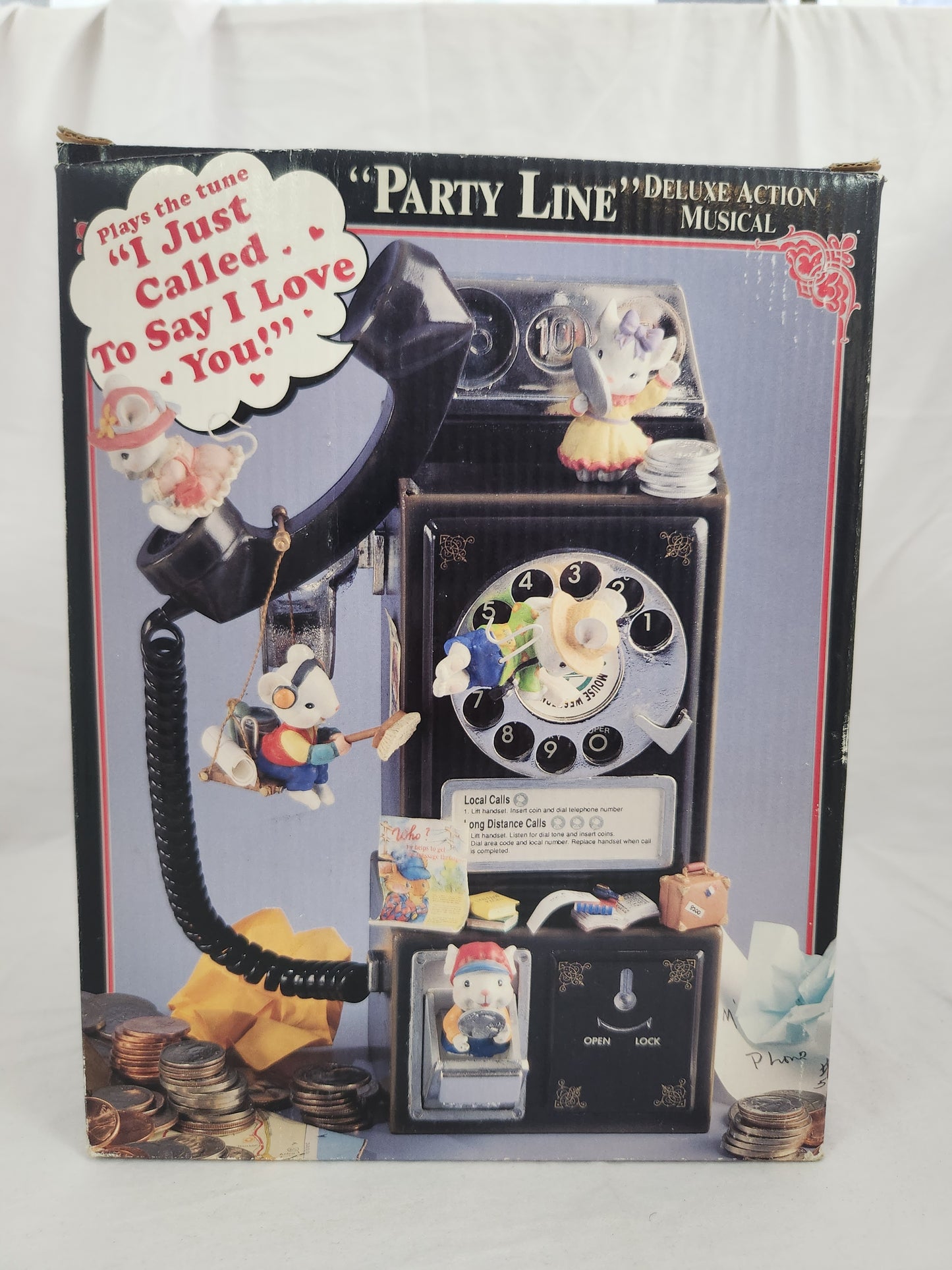 1992 Enesco "Party Line" Deluxe Action Musical Telephone