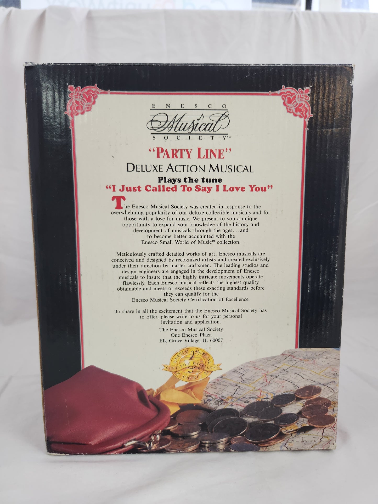 1992 Enesco "Party Line" Deluxe Action Musical Telephone