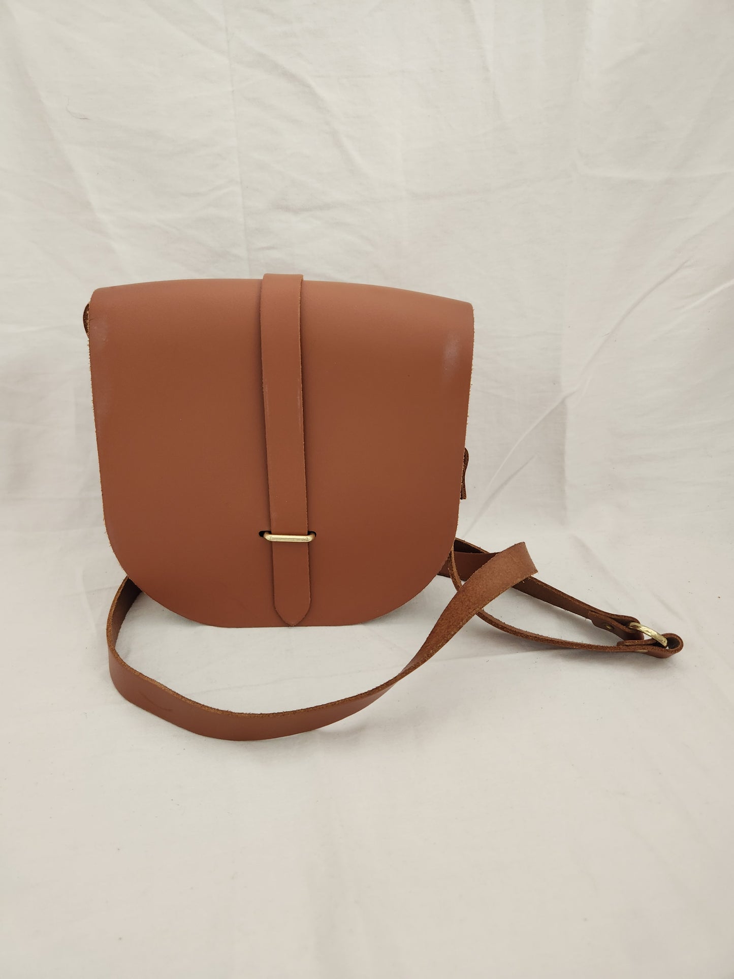 The Cambridge Satchel Company Brown Crossbody Saddle Bag