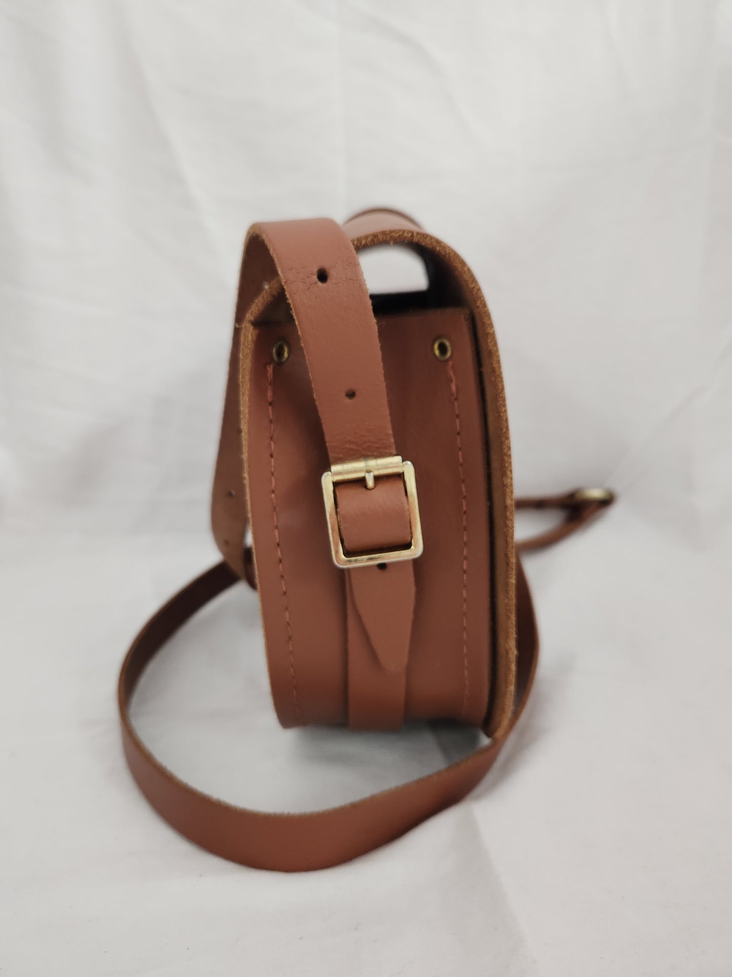 The Cambridge Satchel Company Brown Crossbody Saddle Bag