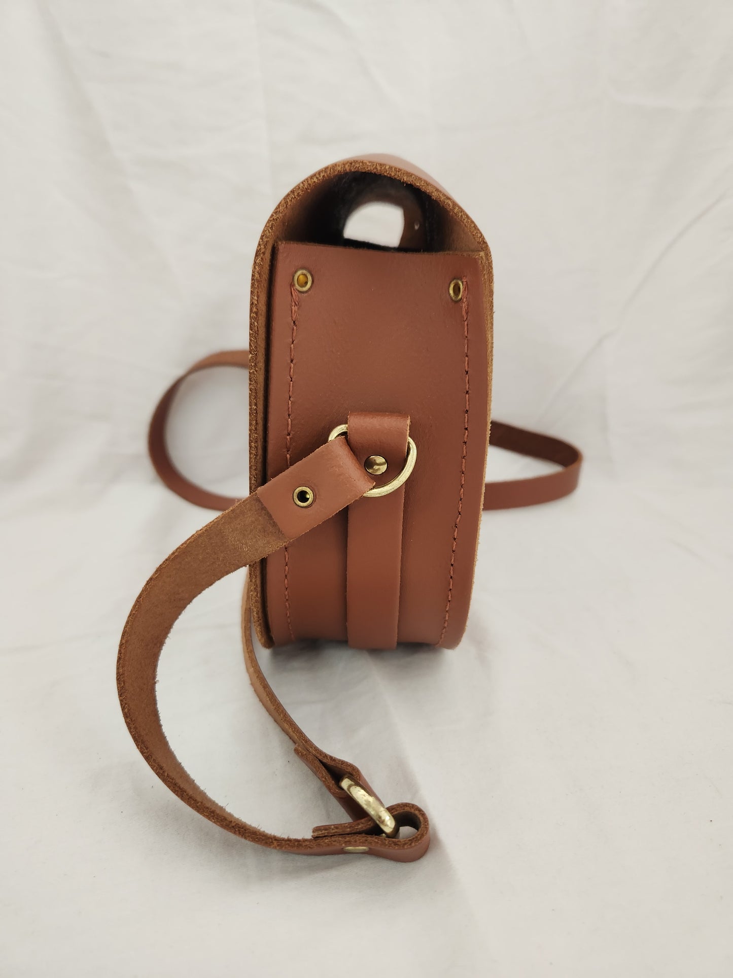 The Cambridge Satchel Company Brown Crossbody Saddle Bag