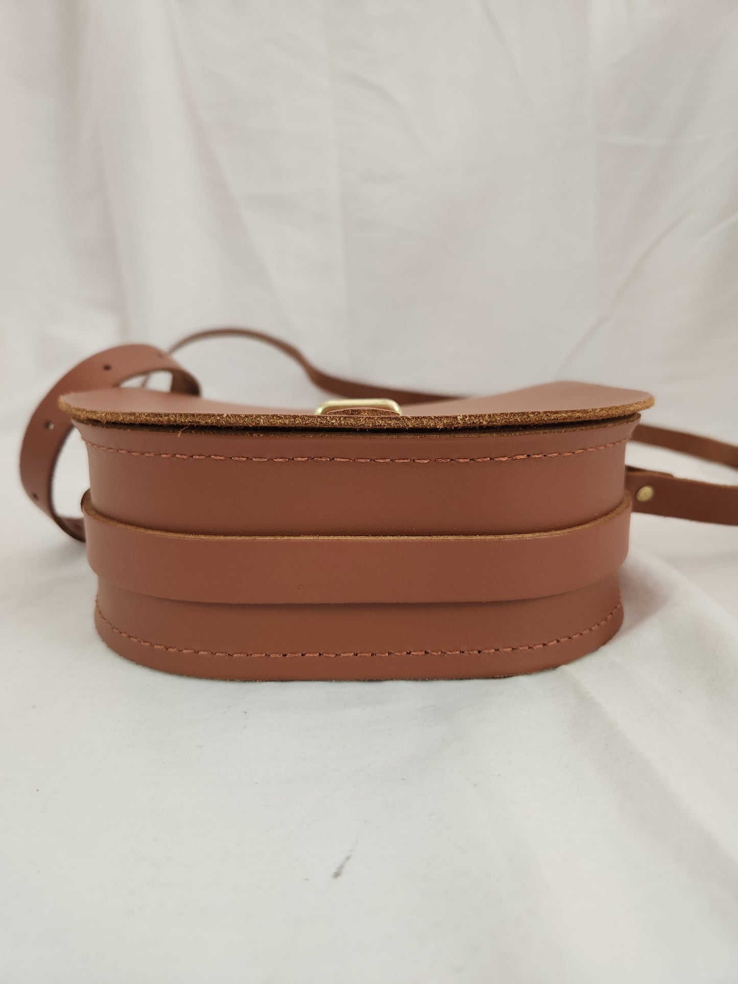 The Cambridge Satchel Company Brown Crossbody Saddle Bag