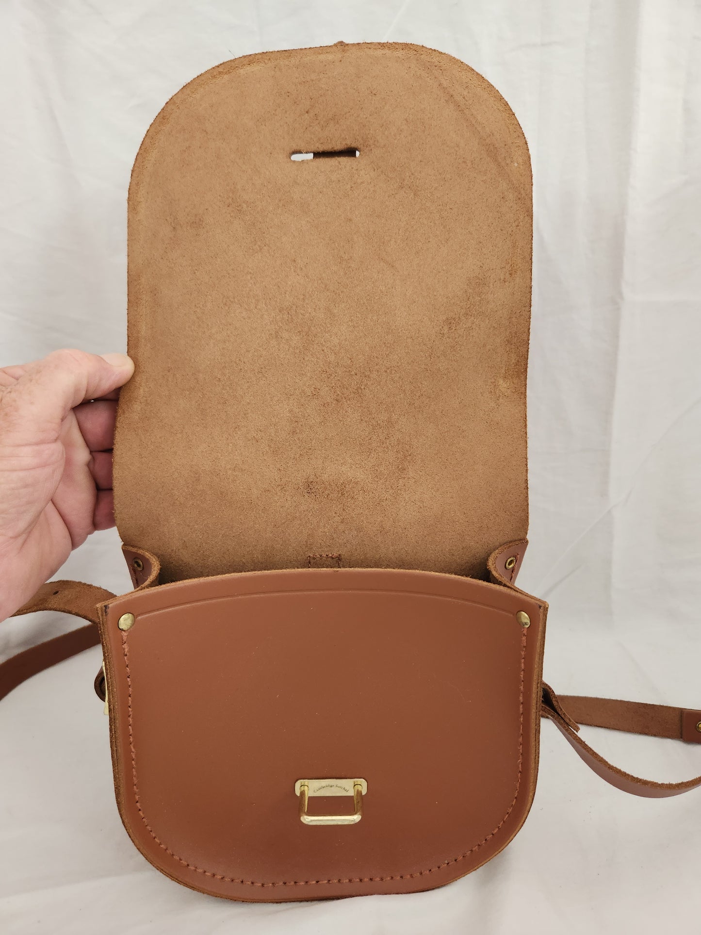 The Cambridge Satchel Company Brown Crossbody Saddle Bag