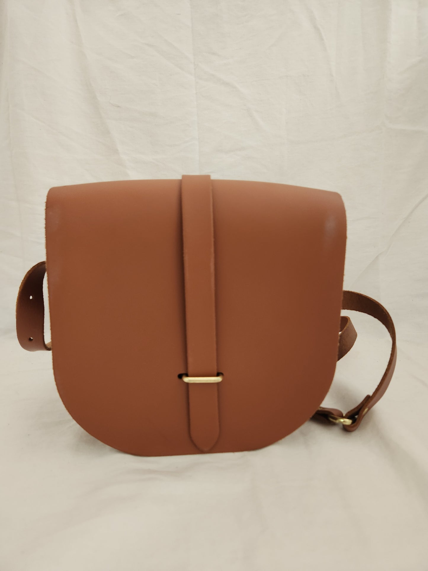 The Cambridge Satchel Company Brown Crossbody Saddle Bag