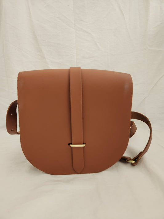 The Cambridge Satchel Company Brown Crossbody Saddle Bag