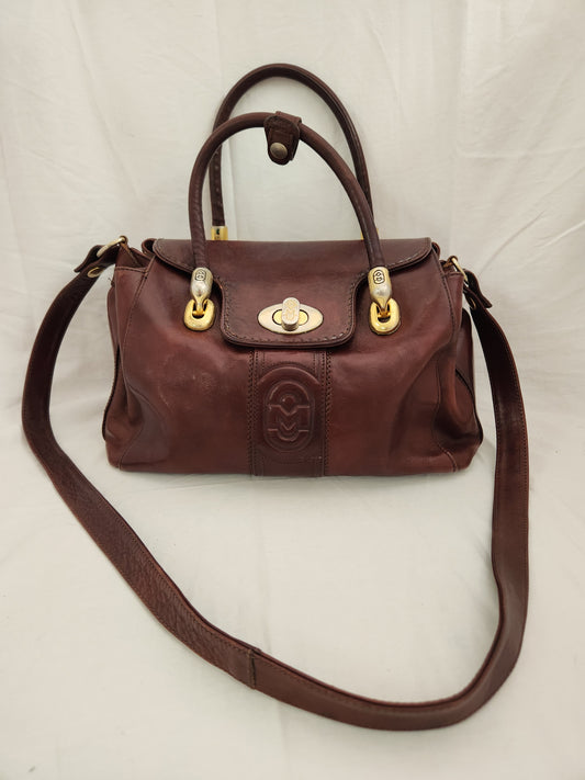 Marino Orlandi Burgundy Hand/Shoulder Bag