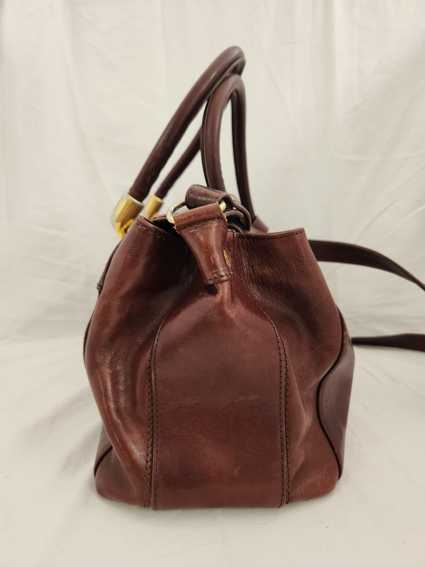 Marino Orlandi Burgundy Hand/Shoulder Bag