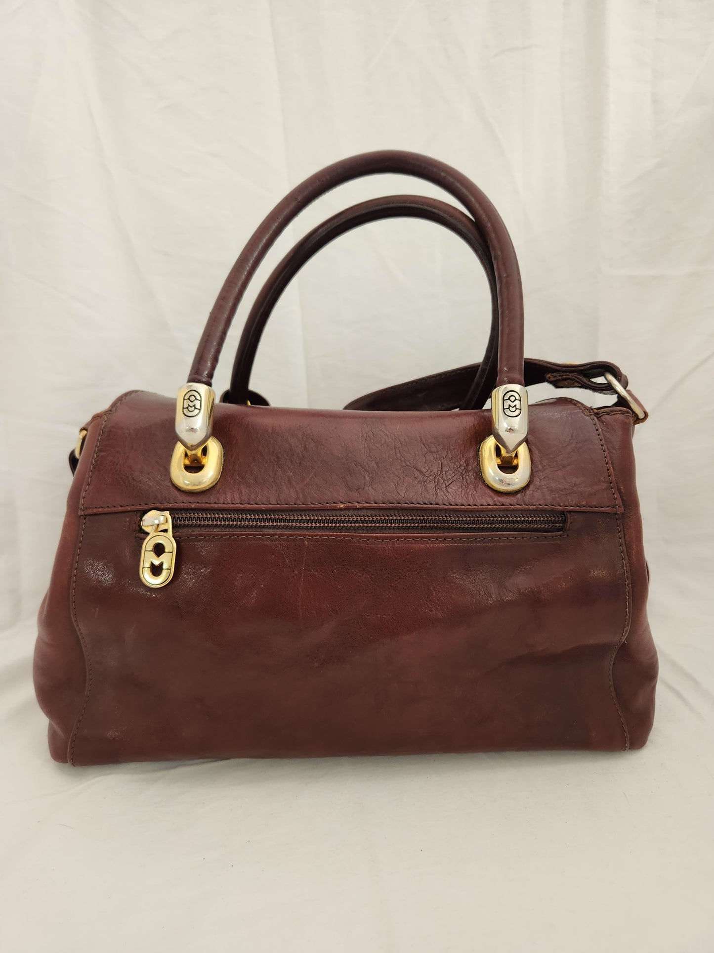 Marino Orlandi Burgundy Hand/Shoulder Bag