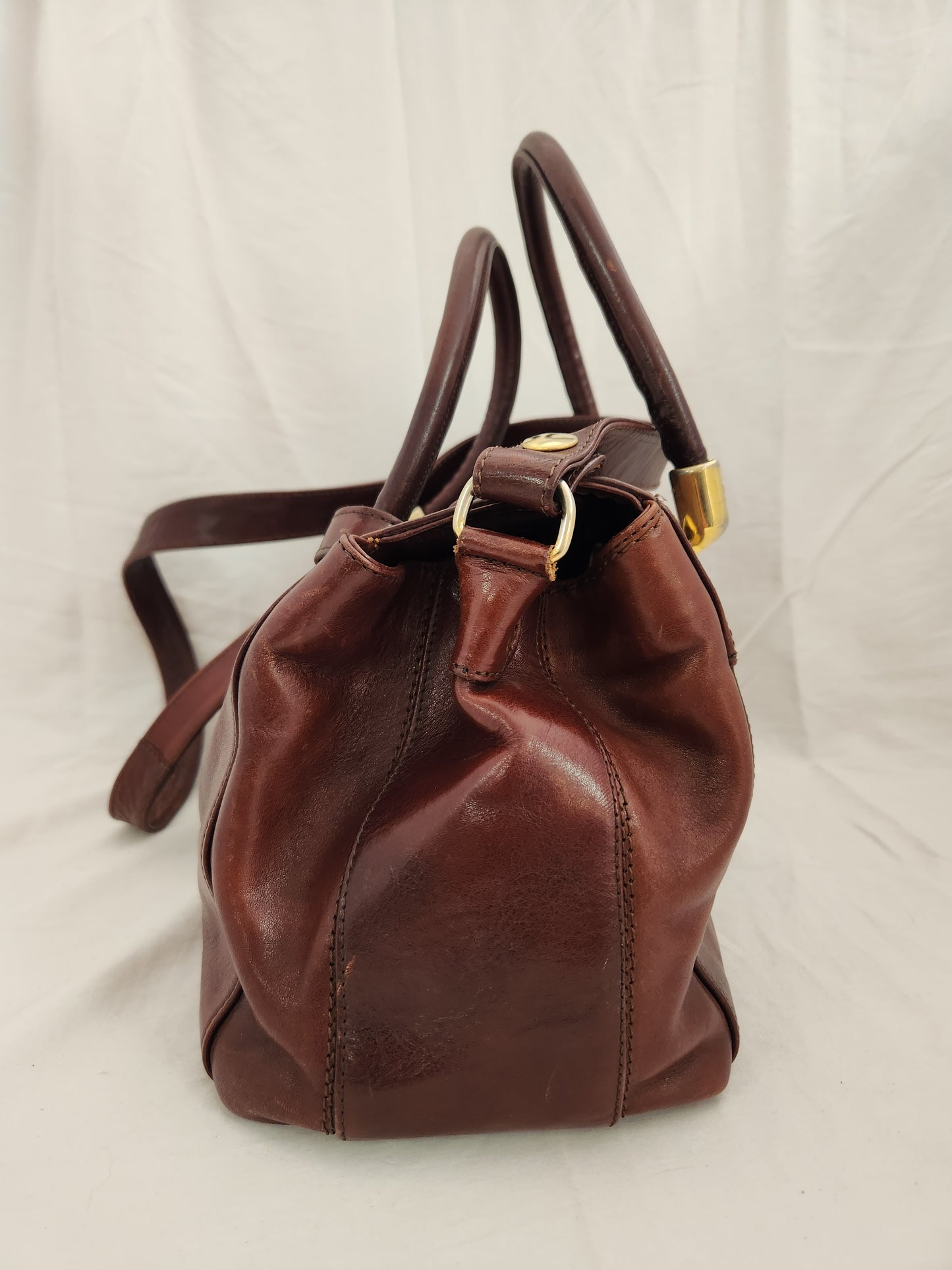 Marino Orlandi Burgundy Hand/Shoulder Bag