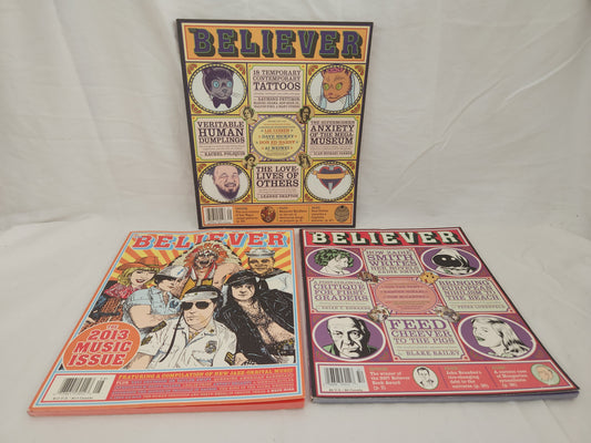 Lot of 3 - The Believer Magazines