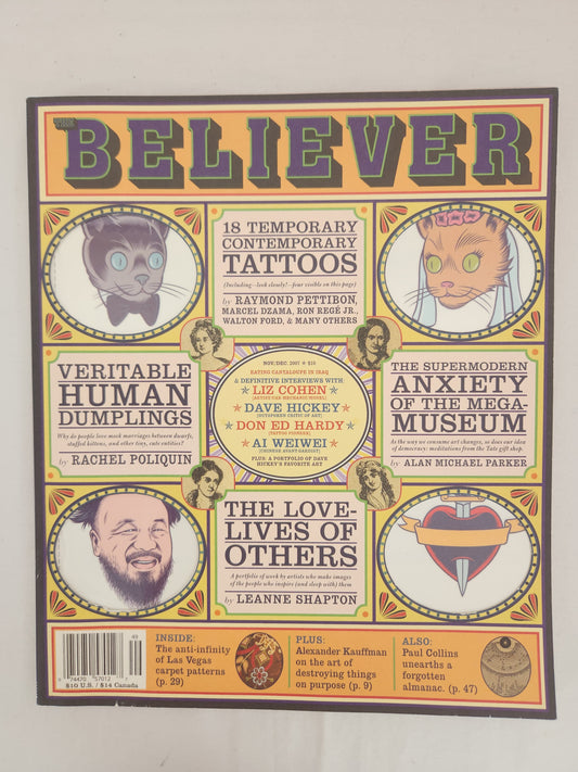 Lot of 3 - The Believer Magazines