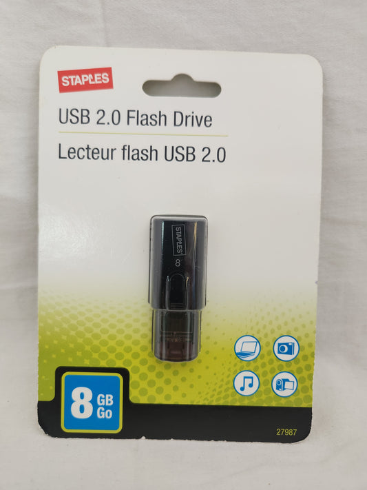 Staples USB 2.0 Flash Drive/Lecteur Flash USB 2.0 #27987