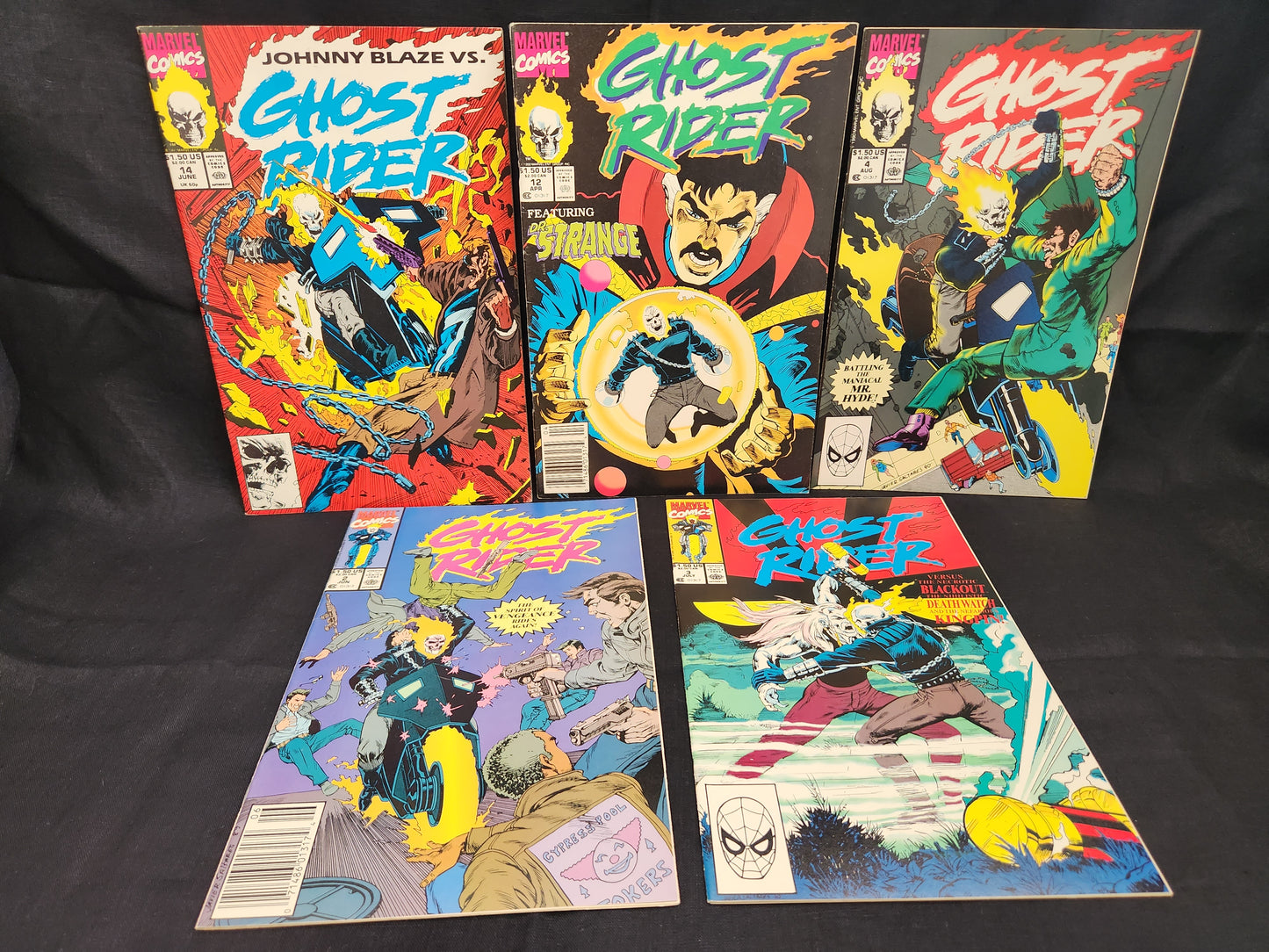 Lot of 5 - Marvel Comics: Ghost Rider - VG