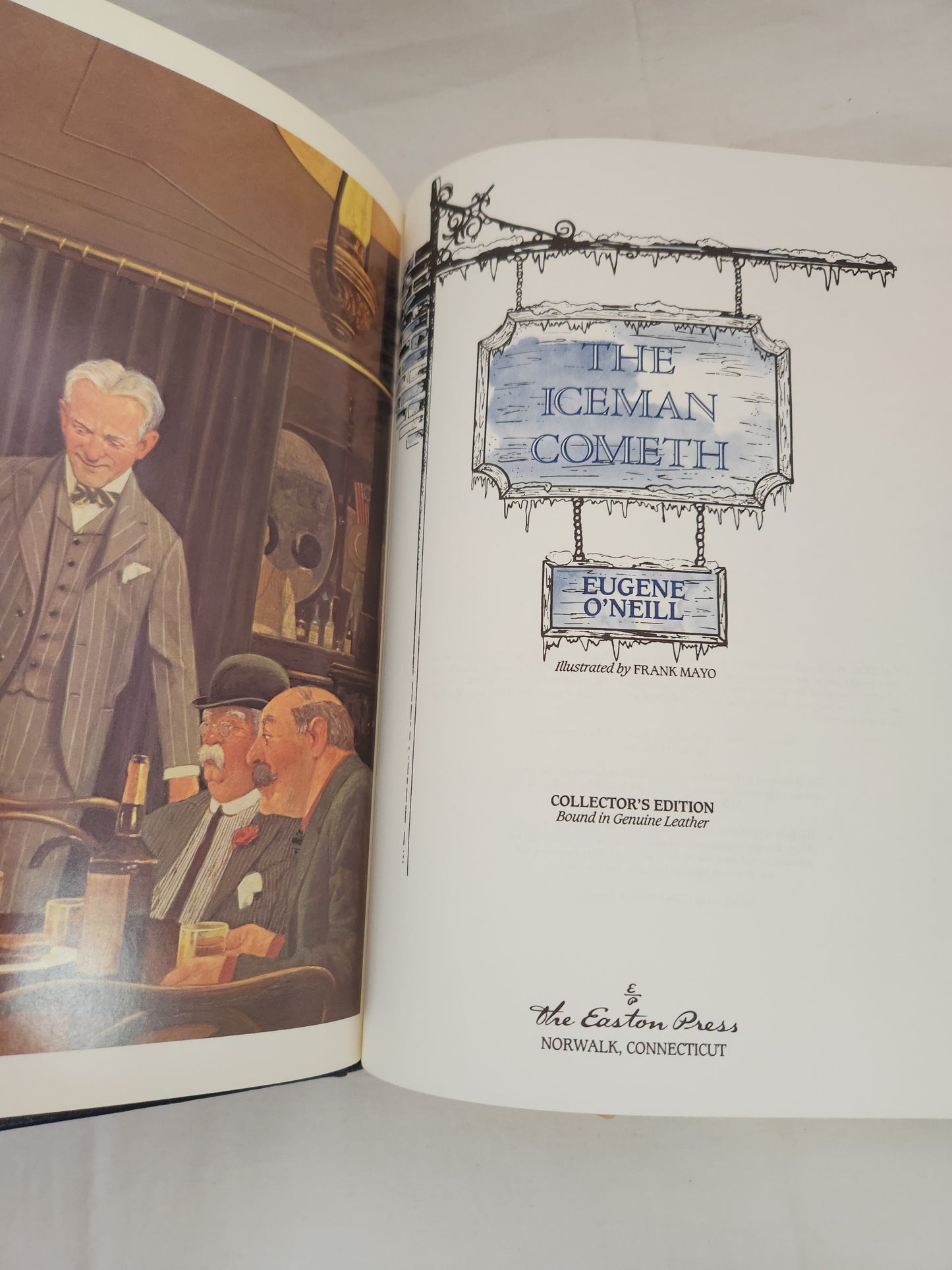 The Iceman Cometh by Eugene O'Neill - Leather Collector’s Edition