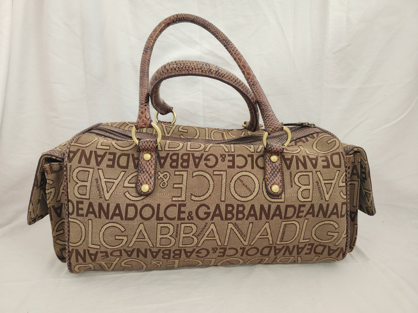 RARE - Dolce & Gabbana Original Denim Bowler Tote Bag