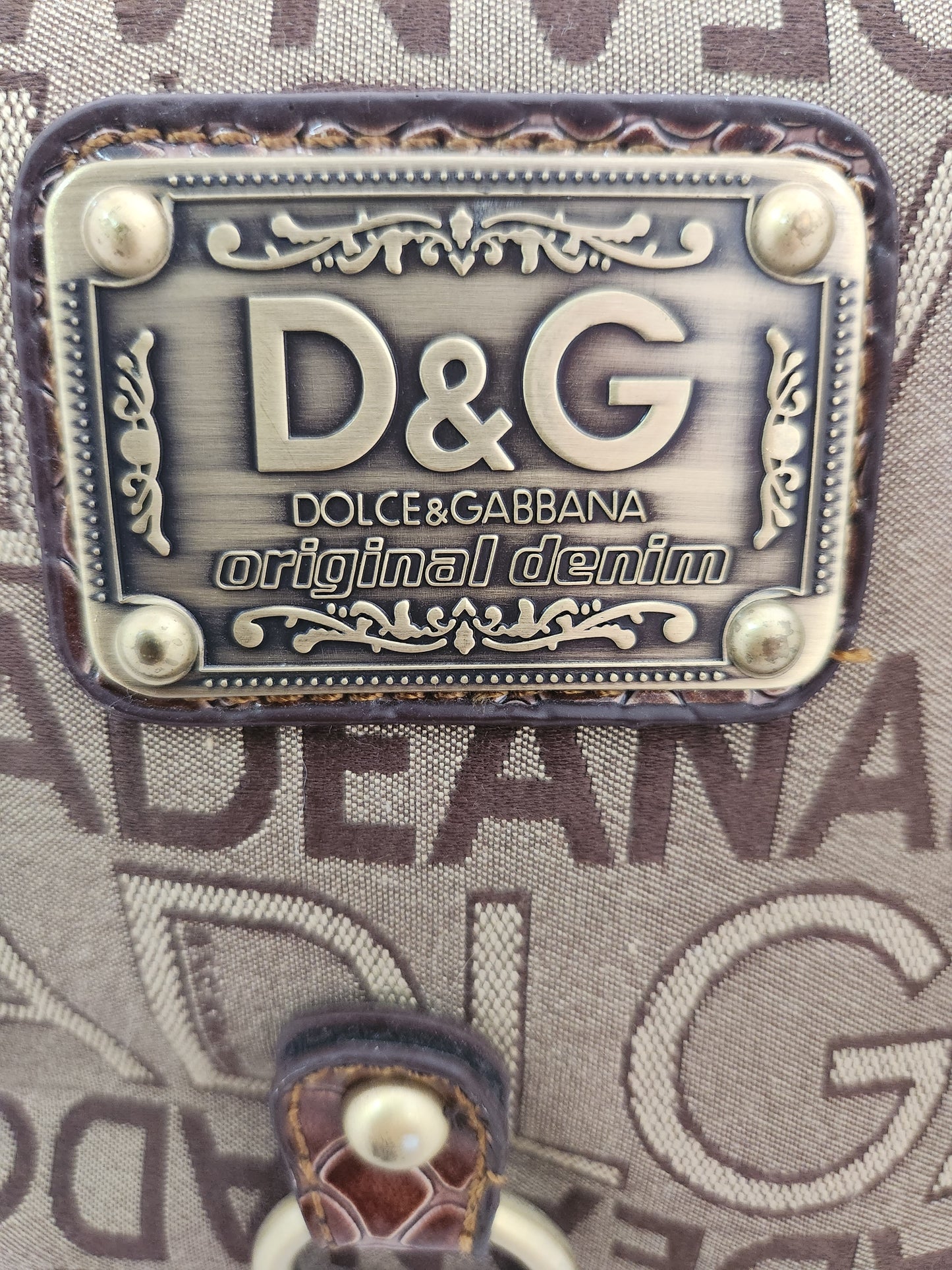 RARE - Dolce & Gabbana Original Denim Bowler Tote Bag