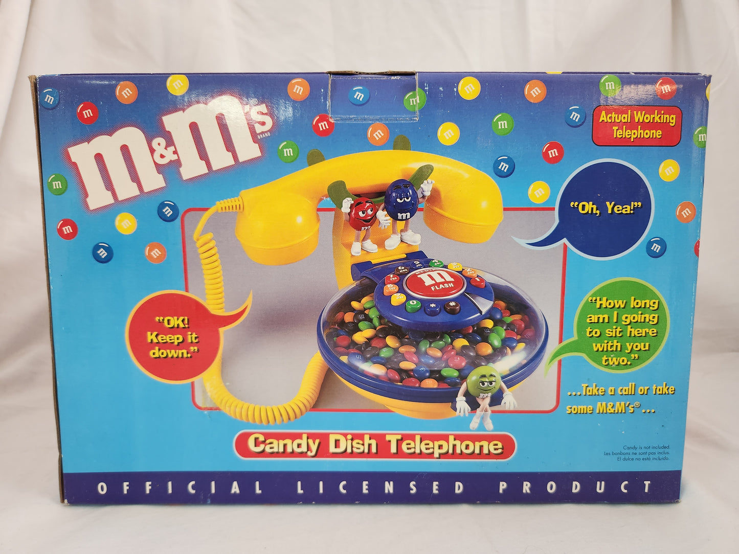 M&M's Candy Dish Telephone - Tested working