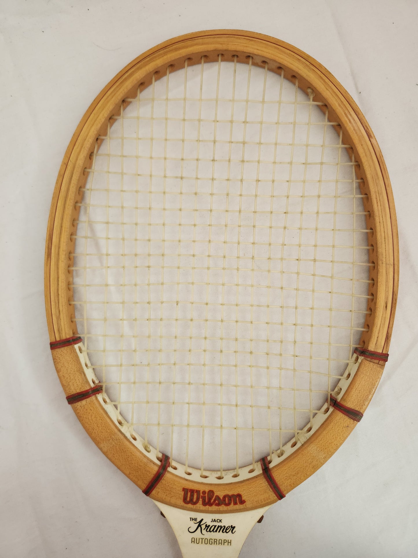 Vintage Wilson The Jack Kramer Autograph Speed Flex Tennis Racquet w/ Cover & Press