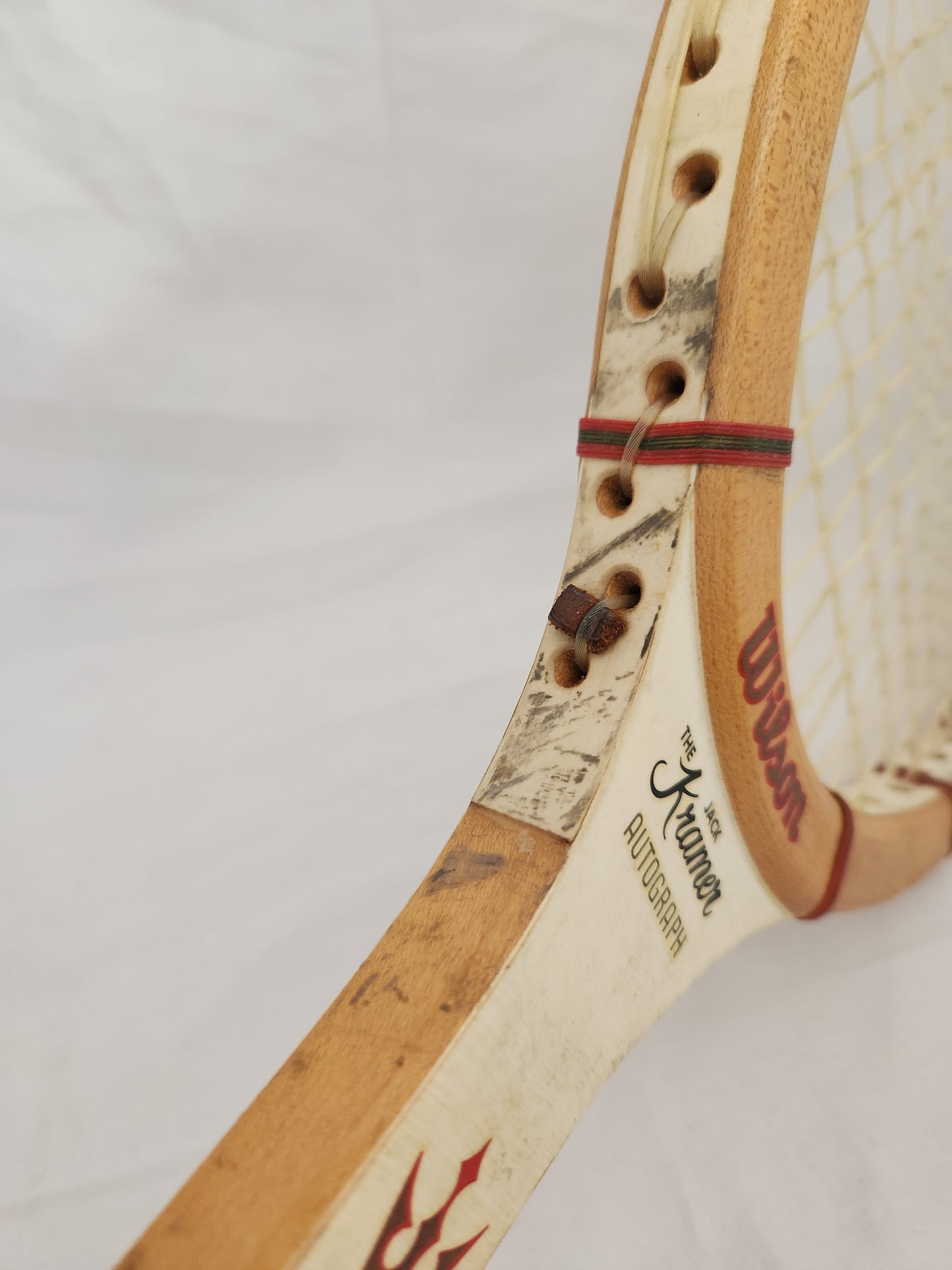 Vintage Wilson The Jack Kramer Autograph Speed Flex Tennis Racquet w/ Cover & Press