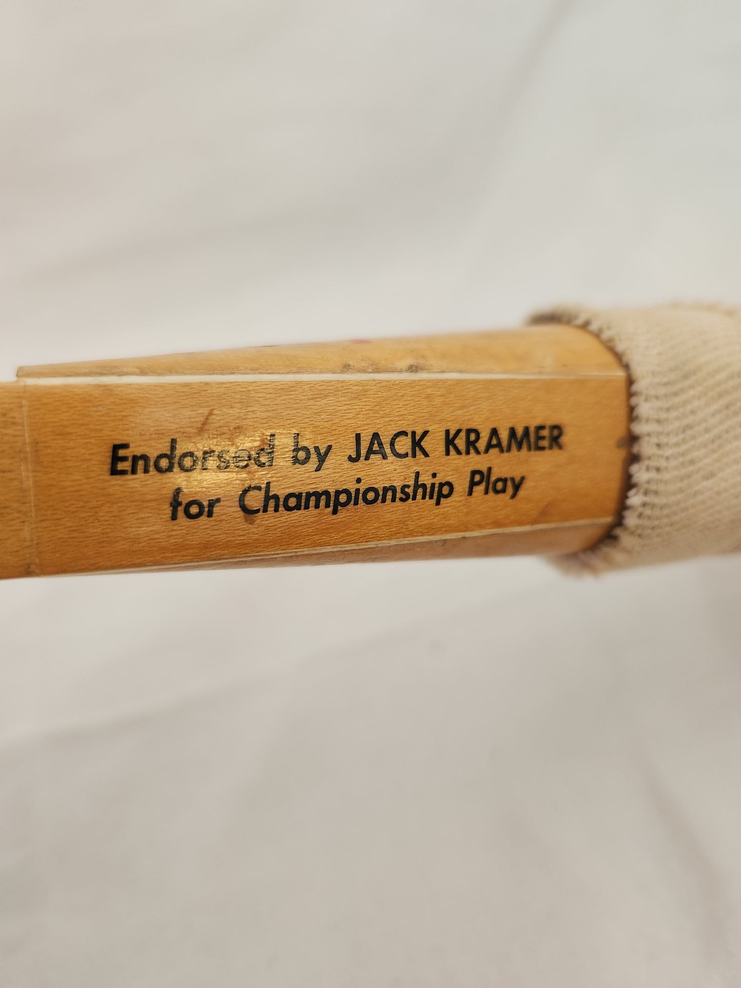 Vintage Wilson The Jack Kramer Autograph Speed Flex Tennis Racquet w/ Cover & Press