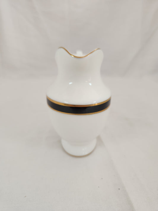 Mikasa Petite Bone Black Tie 4" Creamer #L6206