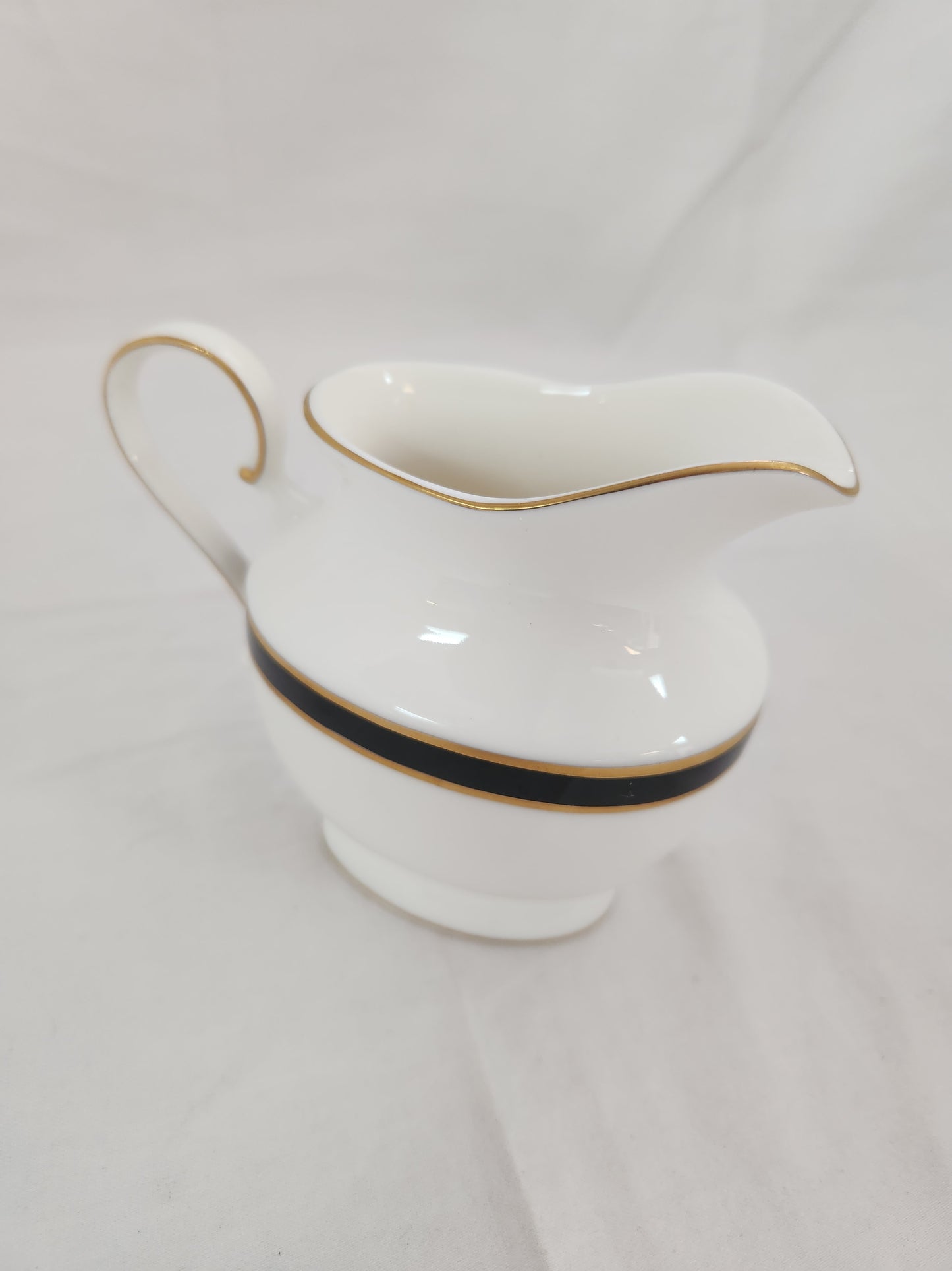 Mikasa Petite Bone Black Tie 4" Creamer #L6206