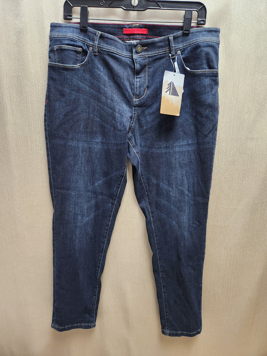 NWT - LL BEAN blue Indigo Denim Performance Stretch Jeans - 14P