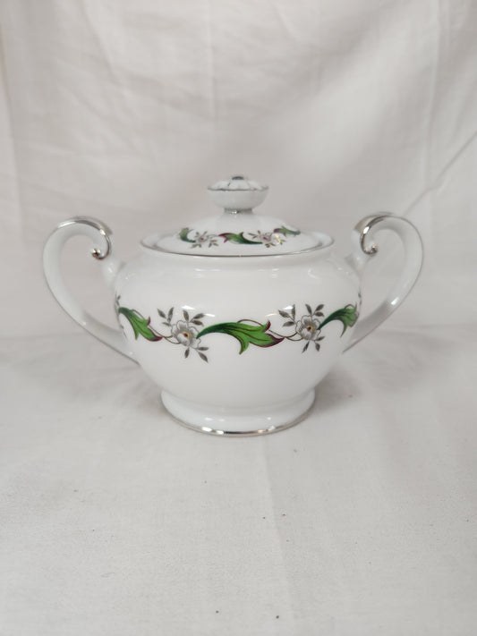 Colombia Cream & Sugar Bowl by Kyoto China #8034P