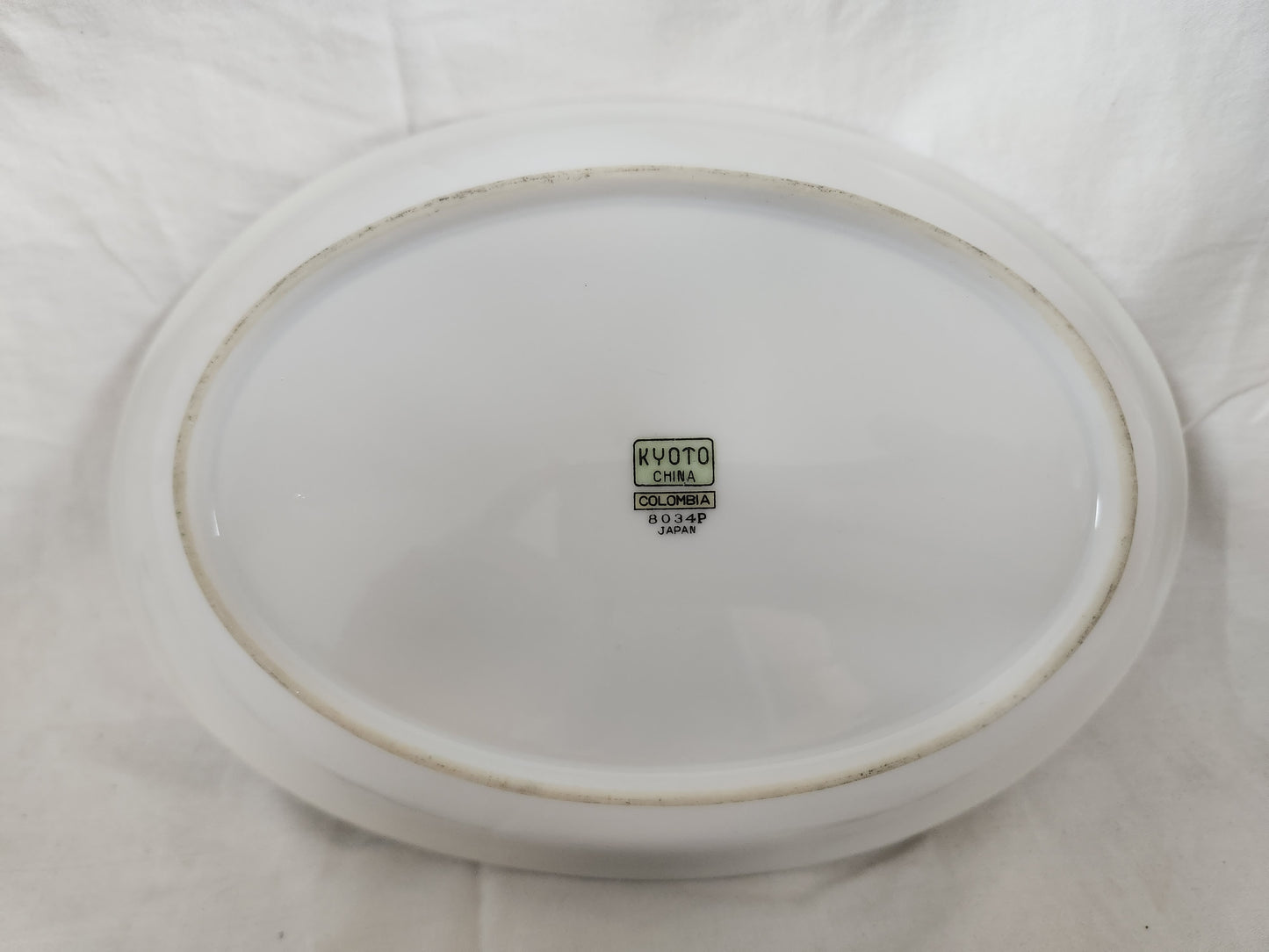 Colombia 10" Oval Vegetable Bowl by Kyoto China #8034P