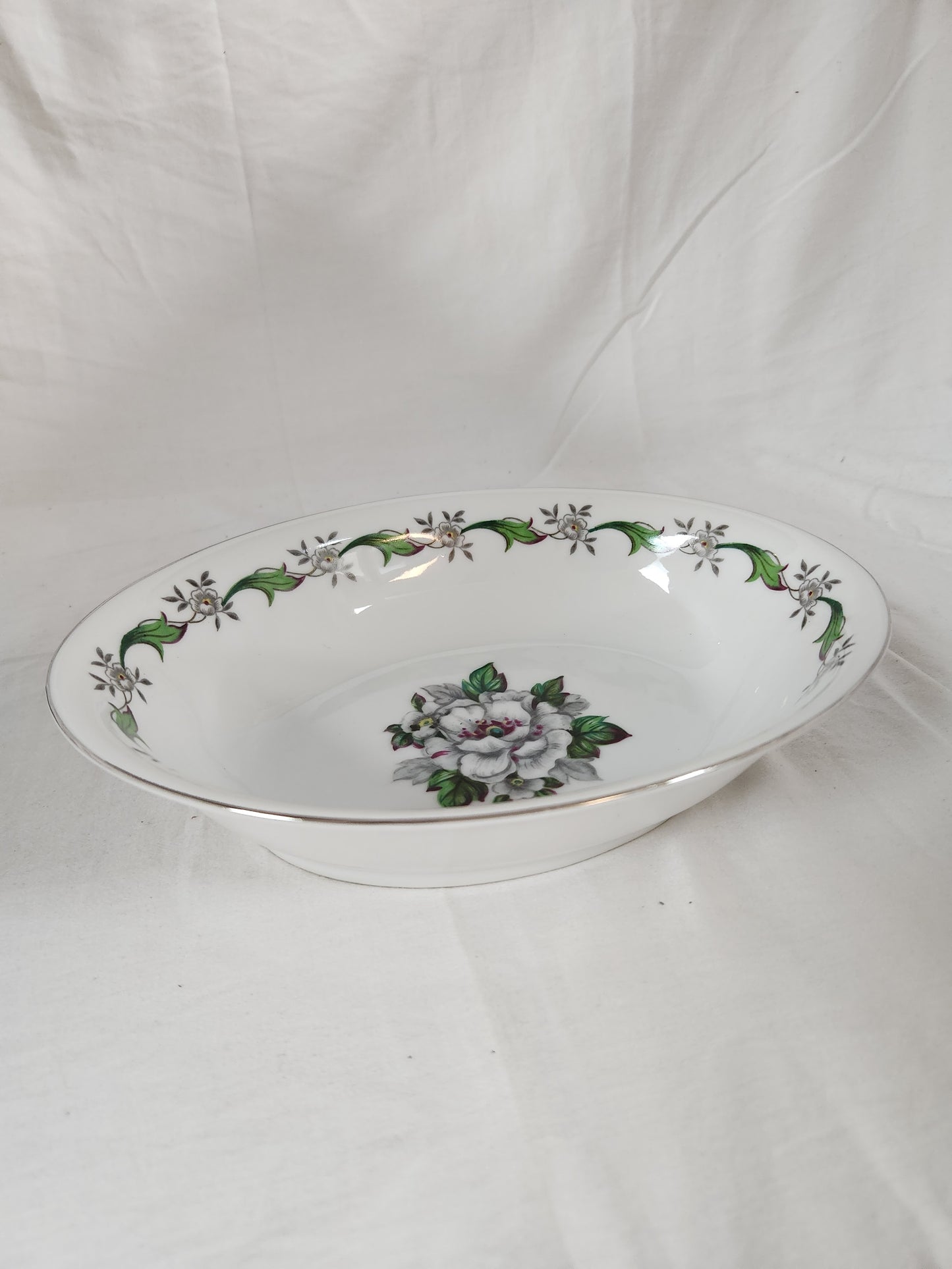 Colombia 10" Oval Vegetable Bowl by Kyoto China #8034P