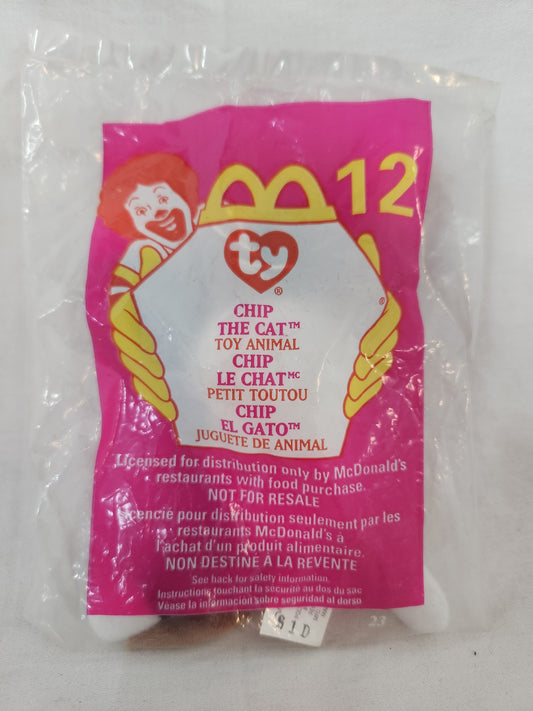 McDonald's Happy Meal "Chip the Cat" Teenie Beanie Baby