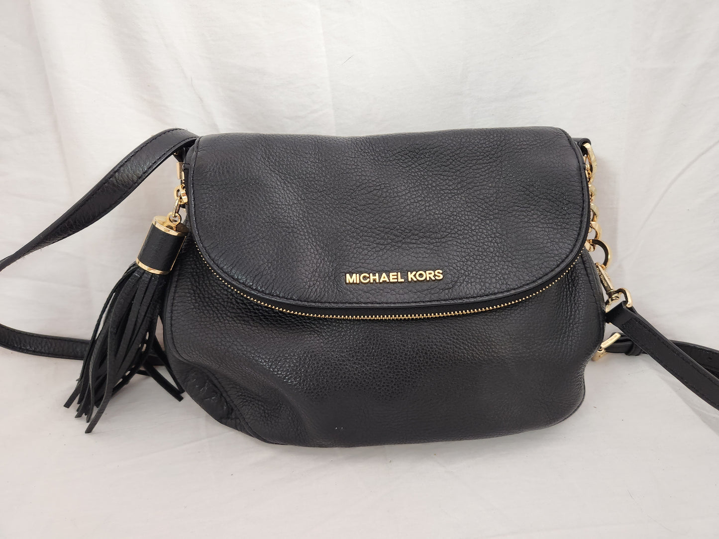 Michael Kors Black Bedford Leather Crossbody