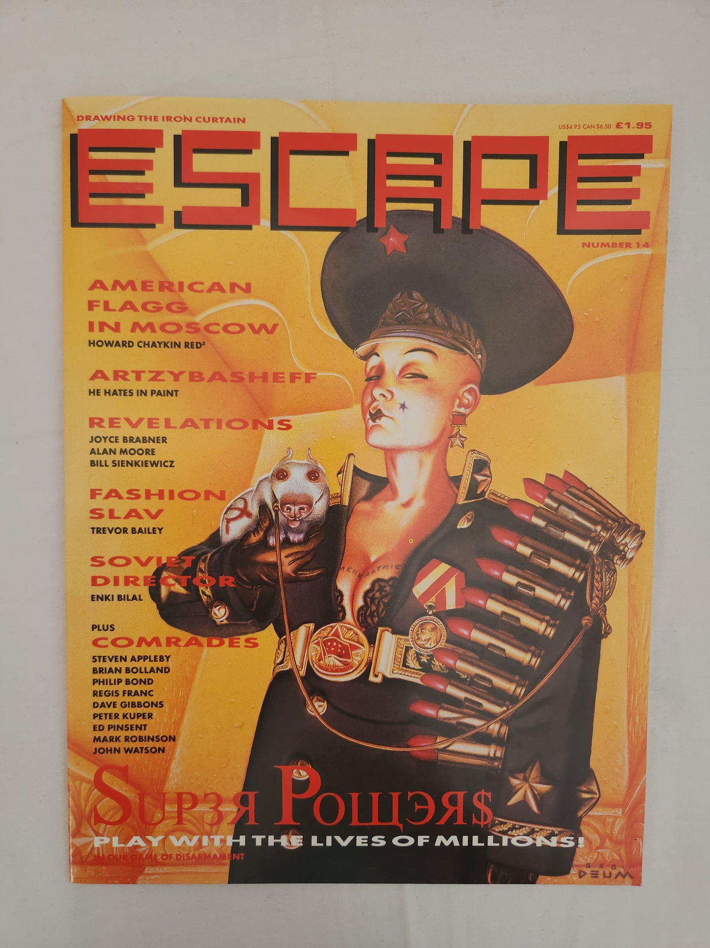 1988 - Escape Magazine #14 "Super Powers" - VG