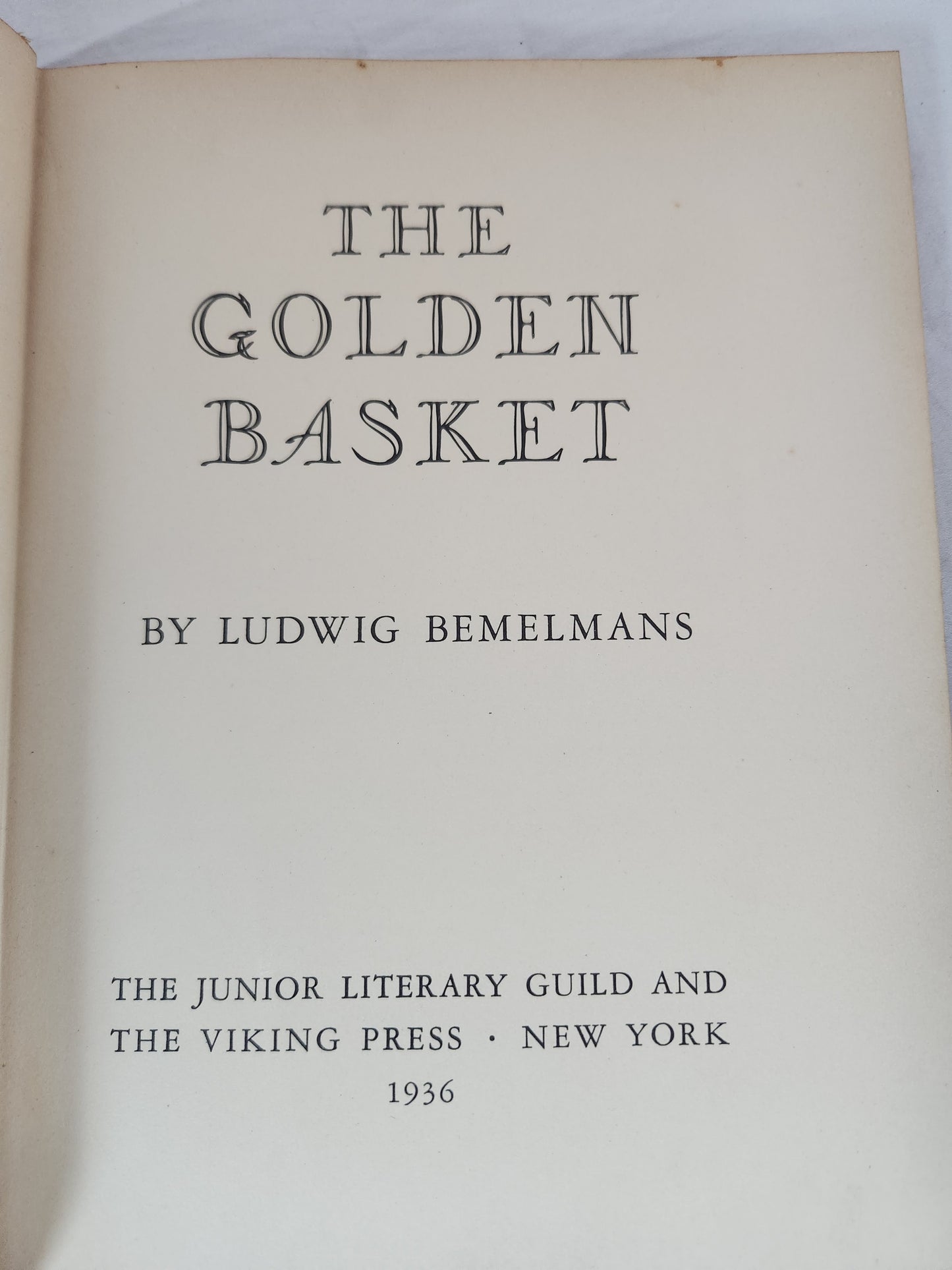 1936 - The Golden Basket by Ludwig Bemelmans