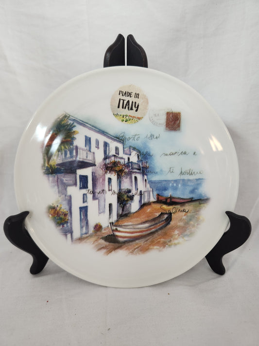 Ceramica Cuore 7-1/4" Postcard Plate "La Cazza Marina"