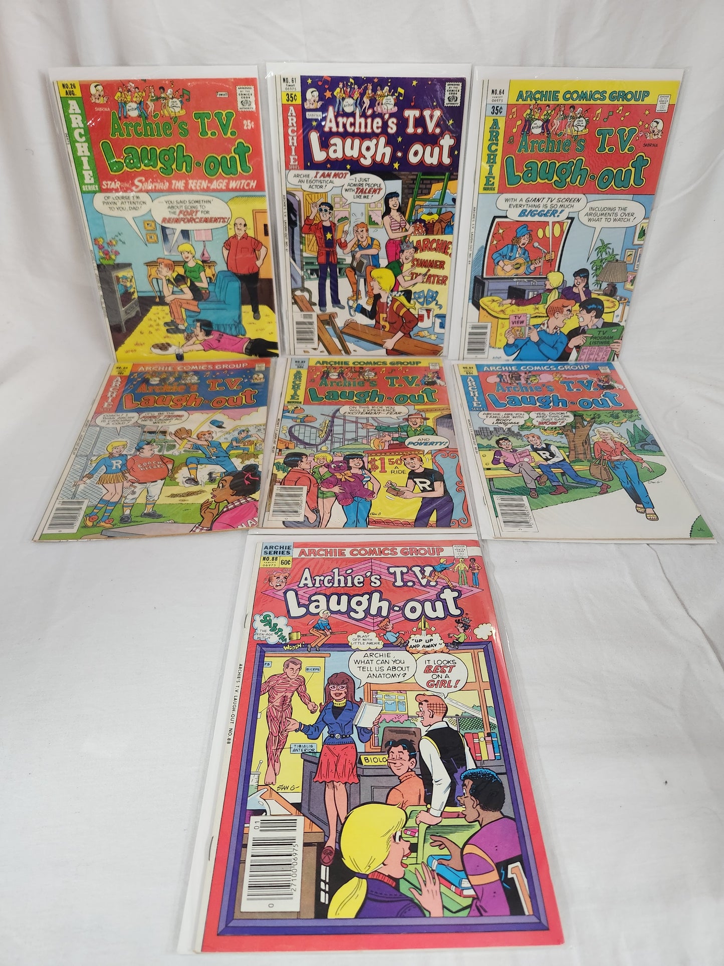 Lot of 7 - Archie's T.V. Laugh-Out Comics