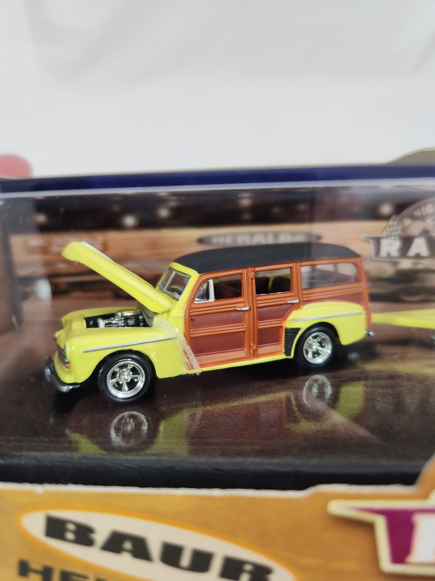 Hot Wheels Collectibles "Night at the Races" Set - '48 Woody with Trailer & '60s-style Sprint Car