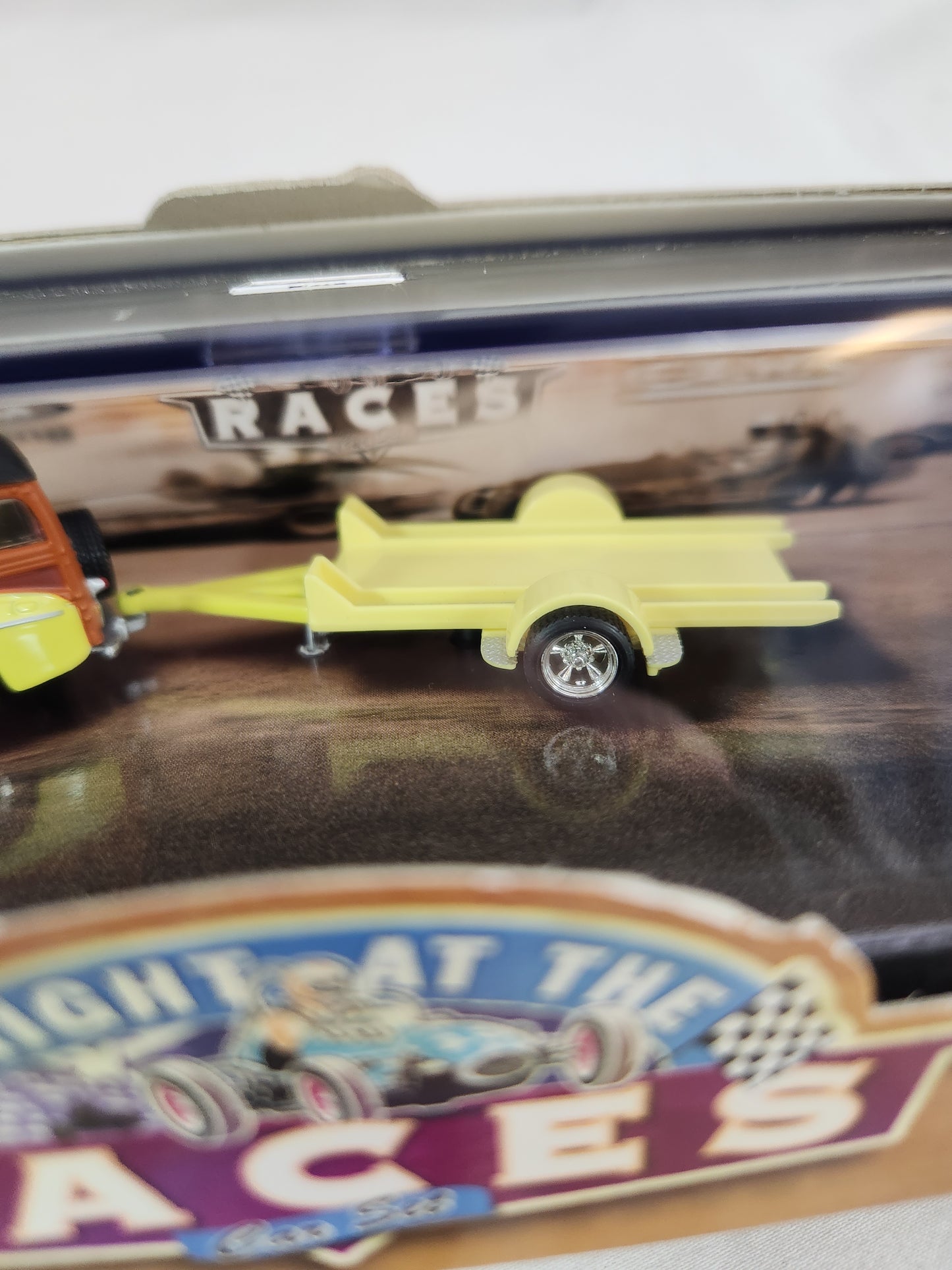 Hot Wheels Collectibles "Night at the Races" Set - '48 Woody with Trailer & '60s-style Sprint Car