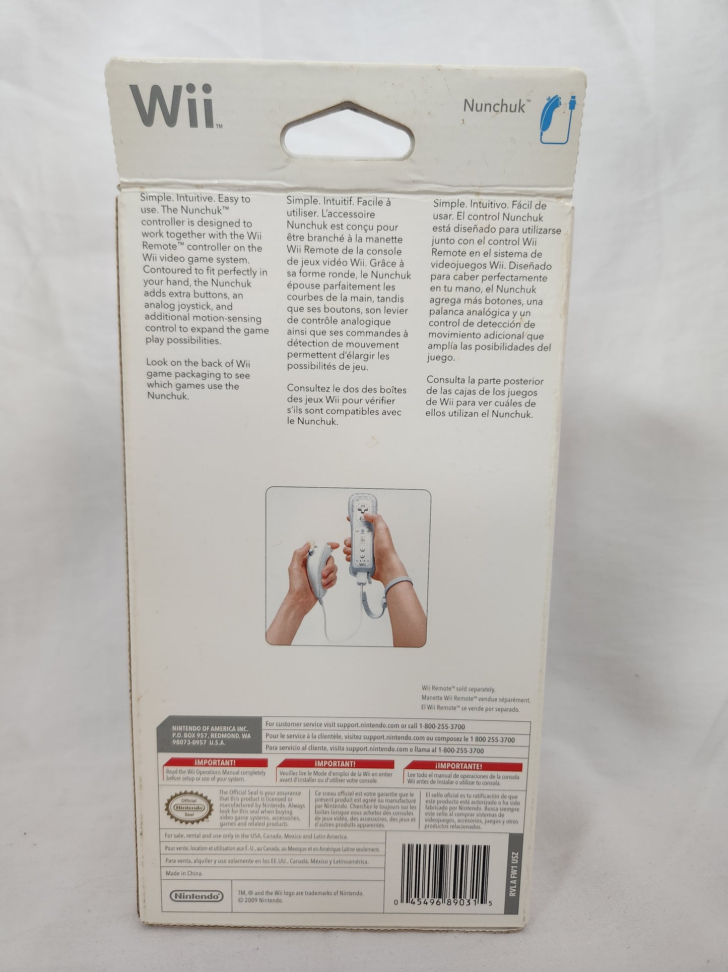 Genuine Official Nintendo Wii White Nunchuck