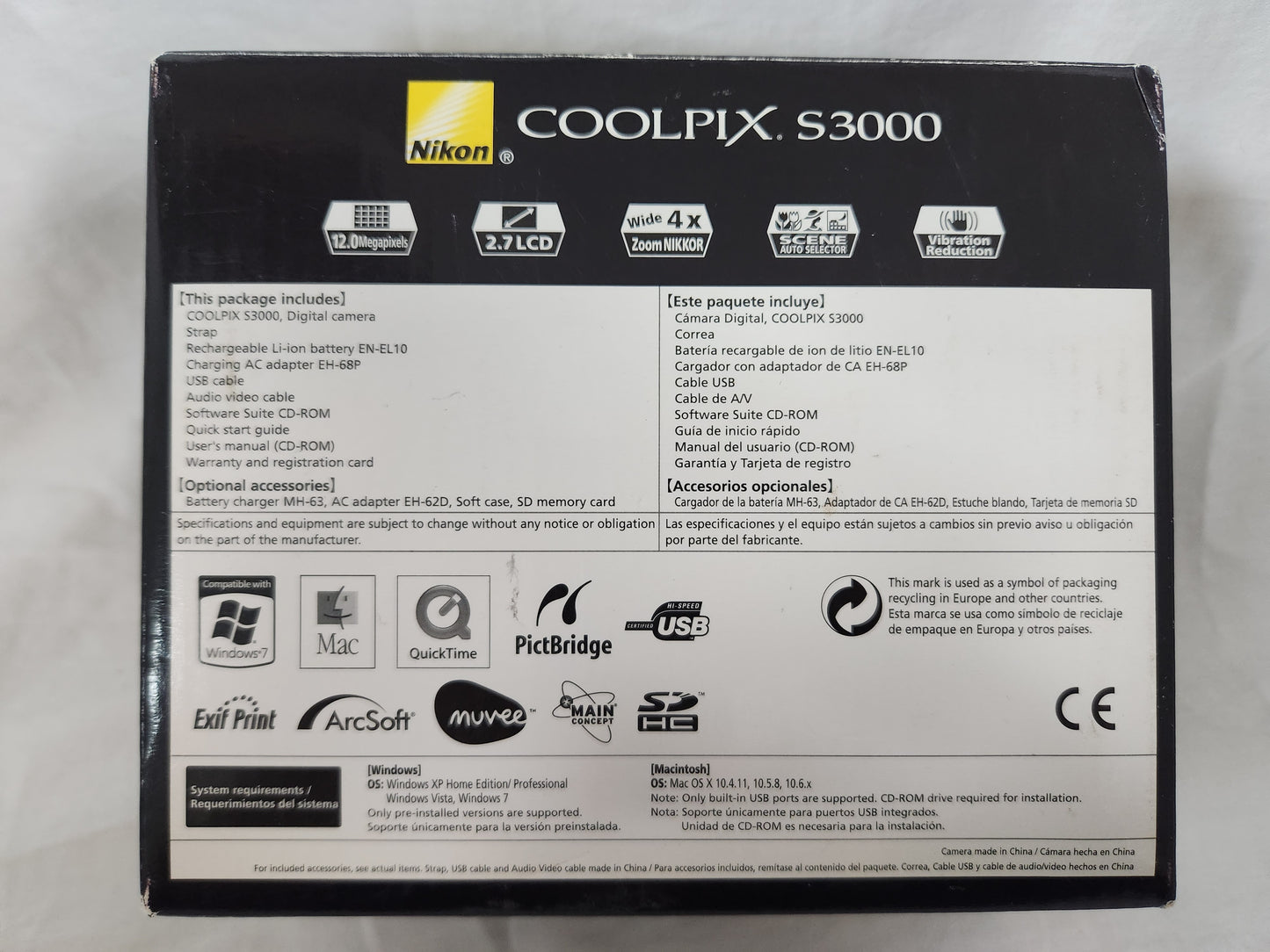 Nikon Coolpix S3000