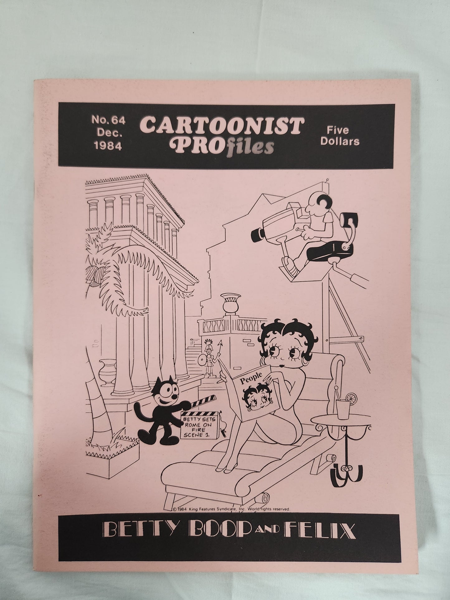 1984 - Cartoonist Profiles No. 64 "Betty Boop & Felix" Cover VG+