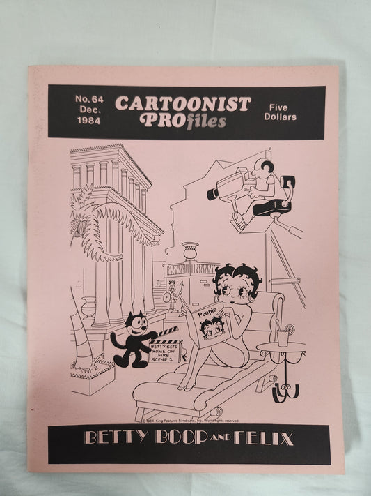 1984 - Cartoonist Profiles No. 64 "Betty Boop & Felix" Cover VG+