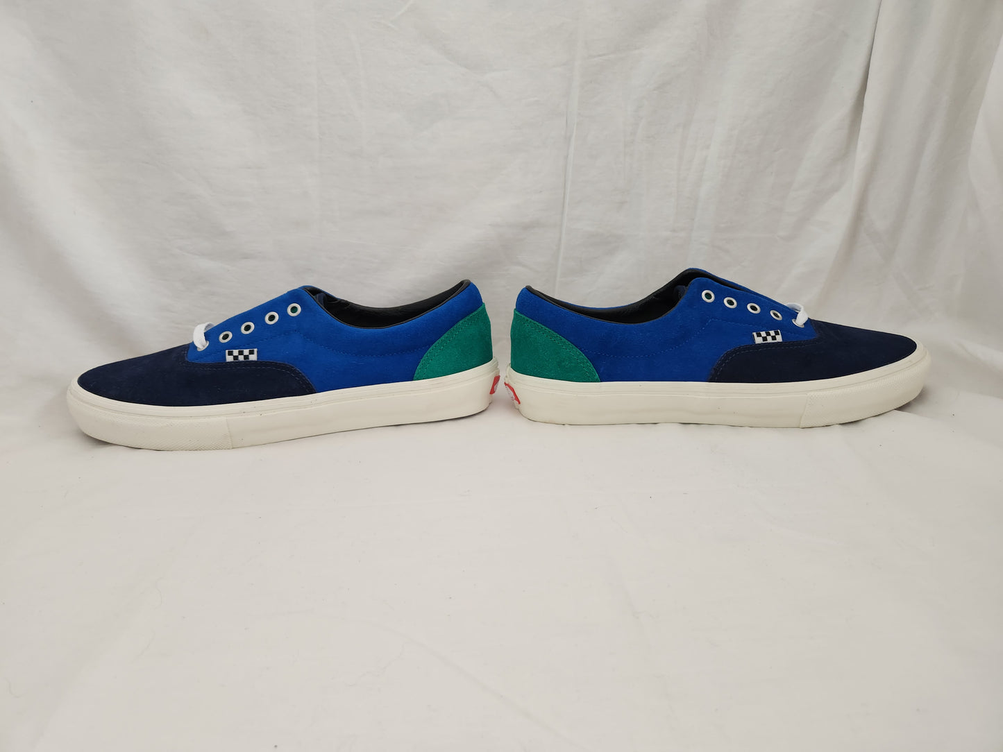 Vans Blue Color Block Skateboarding Sneakers #721454 - Size: 12