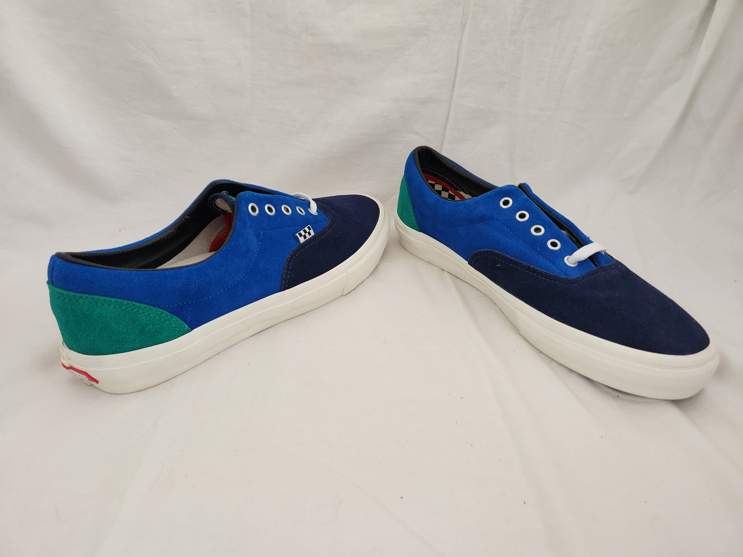 Vans Blue Color Block Skateboarding Sneakers #721454 - Size: 12